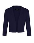 MINTLIMIT Ladies Cardigan Vintage 50s Knitting Dress Coat Bolero Shrug Cover up Dark Blue S