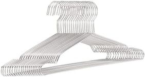 Amazon Basics Stainless Steel Clothes Hangers (20-Pack), Chrome