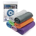 7 Pack Cooling Towel (12x39) Ice Towel for Neck Cold Towel Quick Dry Towel Microfiber Towel Soft Breathable Chilly Towel for Sports Gym Yoga Camping Running Fitness Workout