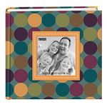 Pioneer Photo Albums Designer Raised Frame Cover Photo Album, Dots