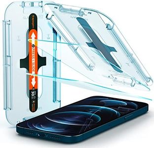 Spigen AGL01791 Tempered Glass Screen Protector [Glas.tR EZ Fit] Designed for iPhone 12 Pro Max (2020) [6.7 inch] [Case Friendly] - 2 Pack