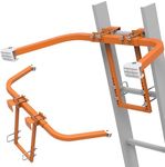 Ladder Stabilizer,Heavy Duty Steel with Wing Span/Wall Roof Extension Accessory, Secure and Stable Ladder Standoff Arms for Roof Gutter with Anti-Slip Rubber Feet,Upgrade 2024 Style (Patent)