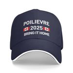 Yanghome Pierre Poilievre 2025 Hat Pierre for Prime Minister Trucker Hat for Women Men Pierre 2025 Canada Pm Cap Black P1, Navy, One Size-Medium