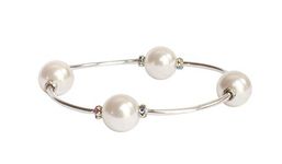 Made As Intended Crystal White Swarovski Pearl Blessing Bracelet