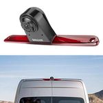 Sprinter Brake Light Backup Rear View Camera for Mercedes Benz Sprinter/Transporter W906/ Crafter Truck Vans/VW Crafter Van,Car Wide Angle Microphone Built-in Adjustable Lens Roof Mount Reverse Cam