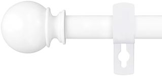 Poskena White Curtain Rods for Wind