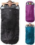 Highlander XL Sleeping Bag - Extra Wide Sleeping Bags for Adults - Rectangular, Lightweight & Water-Resistant - Soft Inner Lining - Indoor & Outdoor Use - Ideal for Camping