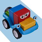 Baybee Wooden Smart Toy Car Puzzle Blocks for Kids, Wooden Kids Toys with 4 Color Building Blocks Sorting Stacking Toys| Educational Gift Kids Baby Toys Car | Puzzle Block Toy Cars for Kids Boys Girls