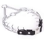 Herm Sprenger Chrome Plated Stainless Steel Prong Training Collar with Quick-Snap Buckle (2.25mm) Easy Secure Dog Training Martingale Collar for Effective Dog Behavior Training