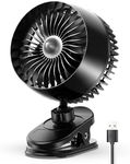 Koonie USB Clip on Fan, Strong Wind