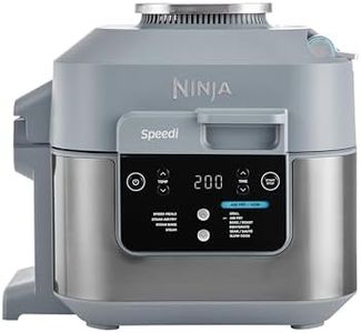 Ninja Speedi 10-in-1 Rapid Cooker, Air Fryer and Multi Cooker, 5.7L, Meals for 4 in 15 Minutes, Air Fry, Steam, Grill, Bake, Roast, Sear, Slow Cook & More, Cooks 4 Portions, Sea Salt Grey, ON400UK
