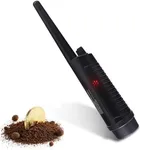 Handheld Pinpointer Probe Metal Detector -Audible Sound Alert, Save Battery Automatic Power Off & Low Battery Indicator, Waterproof LED/Vibration Indication and Submersible Tip - SereneLife PMD58, Black