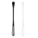 TIESOME 2 in 1 Mini Whisk, 2 Pcs Multifunctional Small Whisk, Tiny Whisk Wisking Tool Small Mixing Balloon Whisk Long Handle Mini Spoon Manual Whisk Tool for Blending Beating Ingredients Mixing Sauces