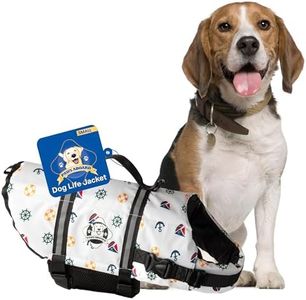 Paws Aboard Dog Life Jacket - Keep Your Canine Safe with a Neoprene Life Vest for Swimming and Boating - Available in Different Sizes, Color and Design to Choose - Nautical Dog, Small