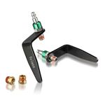 Yolass 1/4" NPT and 360° Rotatable L Air Rafter Hooks are Lightweight,Quick and Easy to Install for Air Blow Guns,Pneumatic Nail Guns,with Brass Joints,2-Piece