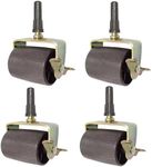 DERRILLA Bed Frame Wheels Rollers with Locking Bed Frame Casters Replacement with Socket Sleeve Insters for Bed Frame Socket Set of 4