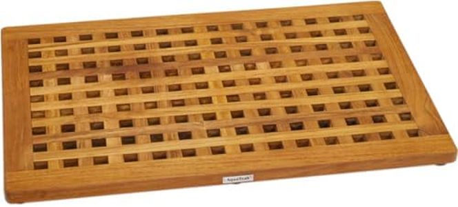 AquaTeak The Original Grate Teak Bath Shower Mat