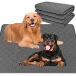 2 Pack 100 x 70 cm Thicken Reusable Dog Training Pads, Washable Pee Pads for Dogs, Super Absorbency Pet Incontinence Pads, Puppy Pads, Non-Slip Whelping Pad, Dog Mat Fast Drying for Car Travel