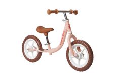 FabricBike Mini 12" - Balance Bike for 18 Months - 4 Years Old Boys Girls. No Pedal Training Bicycle. Ultralight Learning Bike with Adjustable Handlebars and Saddle. (Mini Sweet Pink)