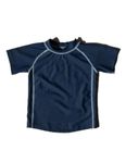 Leveret Short Sleeve Baby Boys Rash Guard Kids Rashguard (Size 2 Toddler, Navy)