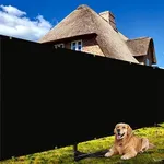 Shade&Beyond 4' X 50' Fence Privacy Screen Heavy Duty 170 GSM Fencing Mesh Shade Net Cover for Wall Garden Back Yard Outdoor Home Decoration, Black