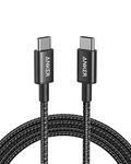 Anker USB C to USB C Charger Cable (6ft/1.8m), 100W USB 2.0 Type C Cable, Fast Charging Power for iPhone 15/15 Pro, MacBook Pro 2020, iPad Pro 2020, iPad Air 4, Galaxy S21, Pixel, Switch, LG, and More