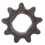 Alomejor Motor Sprocket 9T 25H Engine Pinion Gear Chain Sprocket H Shaped for MY1020 Motor Engine Electric bicycle refitting accessories