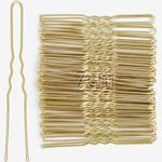 Mbsomnus 7cm Hair Pins for Buns, 50pcs Bobby Pins Blonde, U Shaped Hair Pins for Women Girls, Hair Grips for Thick Hair, Hair Styling Accessories for Wedding Salon Home Use (Gold, 2.76 Inch)