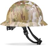 Acerpal Full Brim Vented Army Camo Design Matte Finish OSHA Hard Hat with 6-Point Suspension