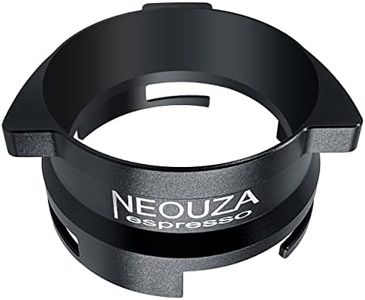 NEOUZA 54mm Coffee Dosing Funnel Ring Black Aluminum Compatible for Sage Breville 870/875/878/880 Barista Espresso Machine Portafilter Smart Hand Free