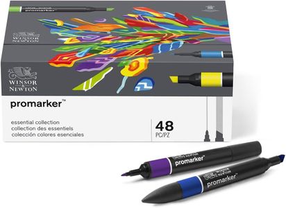 Winsor & Newton Promarker Set – 48 Dual-Tip Art Markers