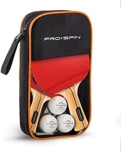 PRO SPIN Ping Pong Paddles - High-Performance 2-Player Set with Premium Table Tennis Rackets, 3-Star Ping Pong Balls, Compact Storage Case | Ping Pong Paddle Set of 2 for Indoor & Outdoor Games