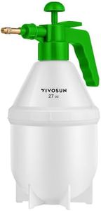 VIVOSUN 0.2 Gallon Handheld Garden Pump Sprayer, 27 oz Gallon Lawn & Garden Pressure Water Spray Bottle with Adjustable Brass Nozzle, for Plants and Other Cleaning Solutions (0.8L Green)