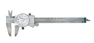 Mitutoyo 505-742 Dial Caliper, D6"TX, 0.1" per Rev, 0-6" Range, 0.001" Accuracy