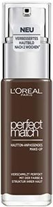 L'Oréal Paris Make-Up, Liquid Foundation with Hyaluronic and Aloe Vera, Perfect Match Make-Up, No. 12.N Ebony, 30 ml