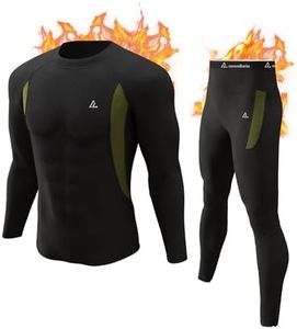 CL convallaria Ropa Interior Térmica Hombre, Ultra Cálido Camiseta Termica, Funcional Conjuntos Térmicos, Transpirable Thermoactive Ropa Interior Forro Polar