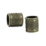 Dreadz Antique Bronze Twist Pattern Large Dreadlock Hair Beads (10.5mm Hole) x 2 Bead Pack, Ideal for Dreads, Braids and Beards