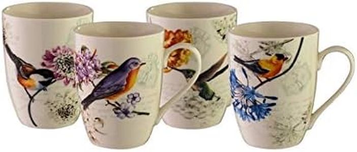 Bundanoon Mug Company Coupe Birdsong Bone China Mug, 355ml, Birdsong, 43001