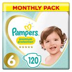 Pampers Nappies, White, Size 6