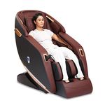 JSB Mz24 Zero Gravity 3D Full Body Home Massage Chair With Dedicated Foot&Calf Massage&Heat&Bluetooth Music Connect, Leather