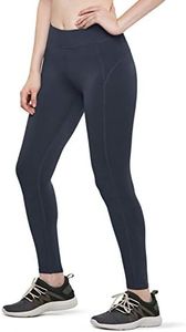 ATHLIO Women's Thermal Yoga Pants, Fleece Lined Compression Workout Leggings, Winter Athletic Running Tights, LXP71-CHC Medium