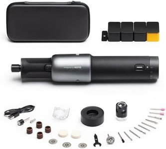 HOTO Mini Cordless Rotary Tool Kit, Engraving Pen for All Materials, 5 Speeds 25000 RPM, LED Light, 35 Rich Accessories, Maximum Versatility 4V Power Rotary Tool for Engraving, Sanding, DIY Crafts