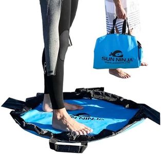 SUN NINJA Wetsuit Changing Mat - Waterproof Beach Changing Mat and Dry Bag Combo, Keeps your Car Clean & Dry and Surf Gear Protected, Beach & Surfing Accessories and Gifts