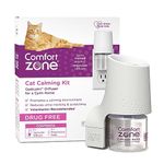 1 Diffuser Plus 1 Refill | Comfort Zone Cat Calming Kit (Starter Pack) for a Calm Home | Veterinarian Recommend | De-Stress Your Cat and Reduce Spraying, Scratching, & Other Problematic Behaviors
