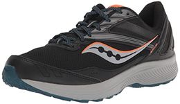 Saucony Men's Cohesion Tr15 Trail Running Shoe, Blk/Nightshade, 8.5 UK