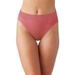 Wacoal Womens Comfort Touch Hi Cut Brief Panty, Baroque Rose, S