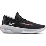 Under Armour SC 3ZER0 III, Men’s Basketball Shoes, Black (Black/Mod Gray/Halo Gray (001) 001), 3 (37 EU)