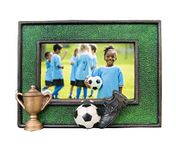 RYAONFKY Handmade Soccer and Basketball Photo Frame Football Sports Coach Birthday Gifts for Men,Athletes,Teams (Green-5)