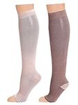 BE SHAPY Compression Socks Open Toe
