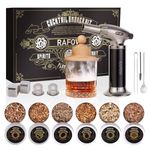 Whiskey Smoker Kit with Torch - Cocktail Smoker Kit with 6 Flavors Smoked Wood Chips - Old Fashioned Drink Smoker Kit for Bourbon, Whisky Smoking Gifts Box Smoke Set for Men(Without Butane)